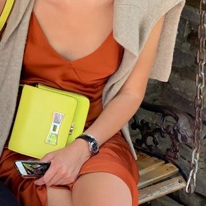 Rust orange midi dress And Other Stories